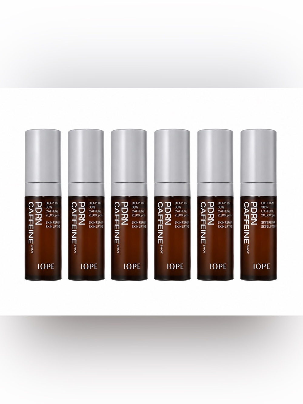 IOPE PDRN Caffeine Shot 5ml X 6 = 30ml Home Lifting Ampoule, Anti-aging K-beauty